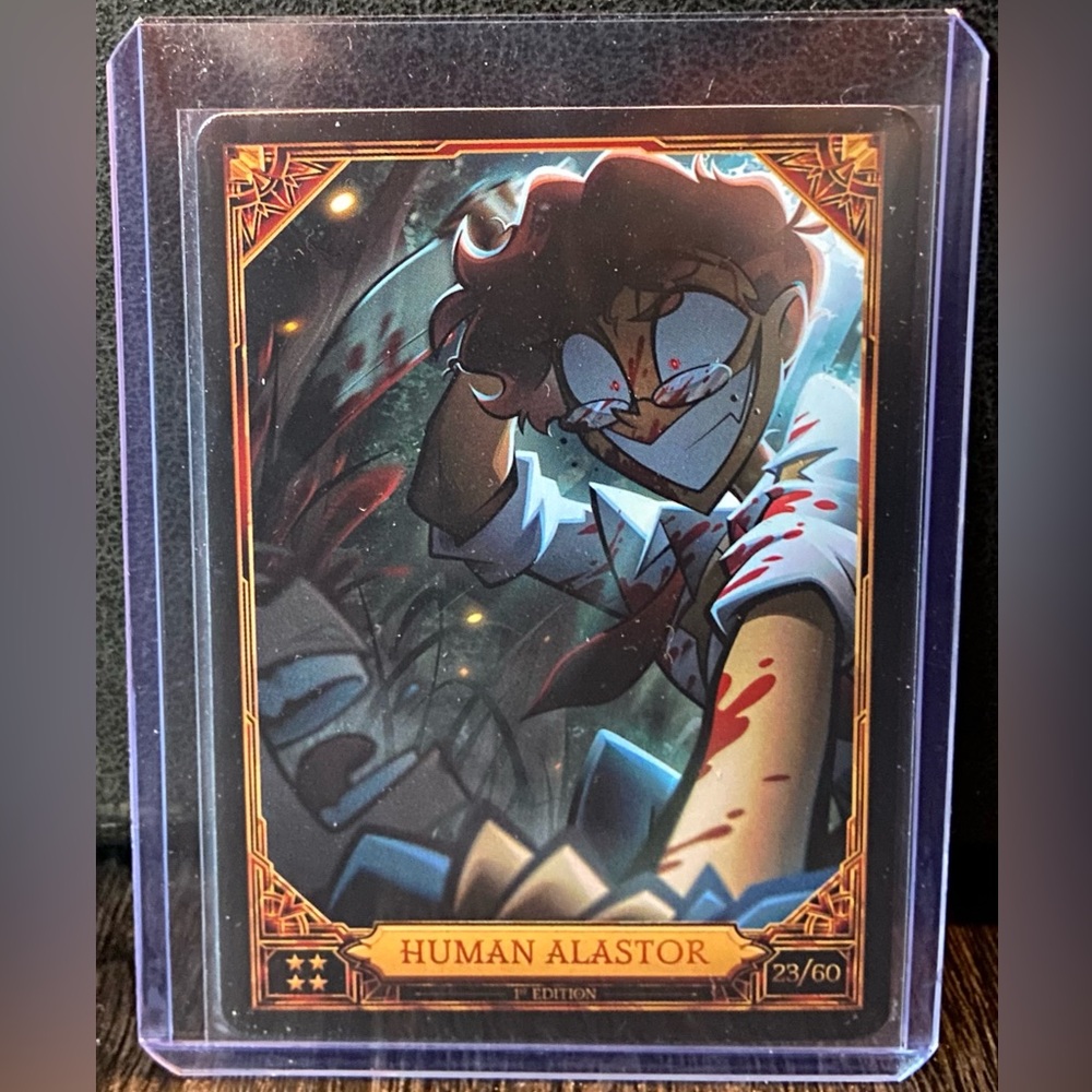 Hazbin Hotel Human Alastor 23/60 Ultra Rare Card 1st Edition